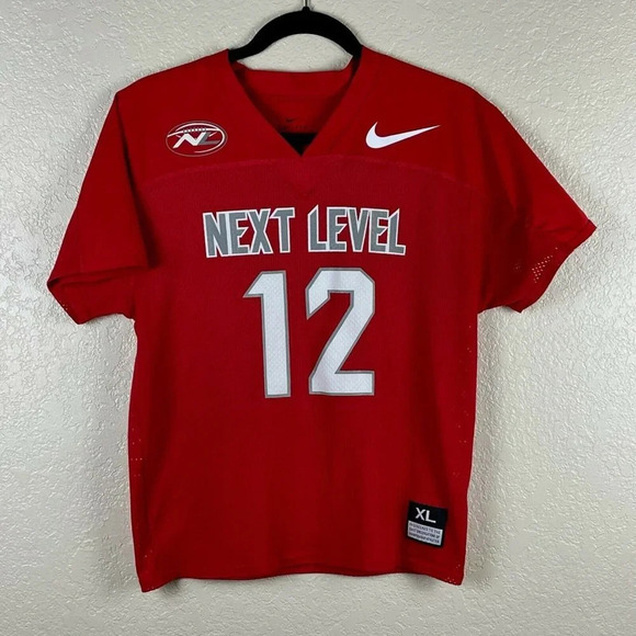 Nike Other - Nike T-Shirt Men's Sz XL Dri-Fit Next Level V-Neck Short Sleeve Jersey Red